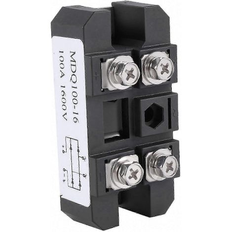 Redresseur à pont de diodes monophasé MDQ 100A-1600V, haute puissance, noir (1/5)