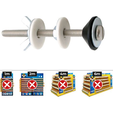 Fixation Réservoir Inox A2 M6x90 Résistance Corrosion Pour Fixations Lourdes - Celo