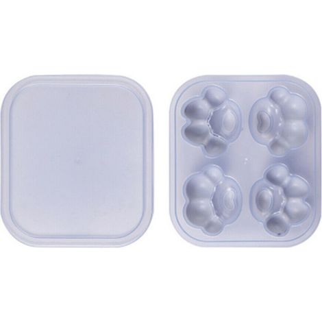 Eisform – Katzenpfotenform – lebensmittelechtes Silikon – 4 Fächer – 16,5 x 15 cm – 1 Stück (1/5)