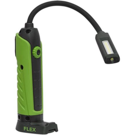 LEDFLEXG COB + 1 LED Flexi Lampe d'inspection rechargeable Li-ion Vert (1/5)