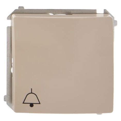 Simon Basic Drucktaster / Klingel/, Schnellverbinder, Beige BMD1.01/12