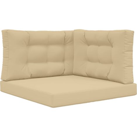 Maison Exclusive - Cuscino per divano da esterno 3 pcs Beige Poliestere