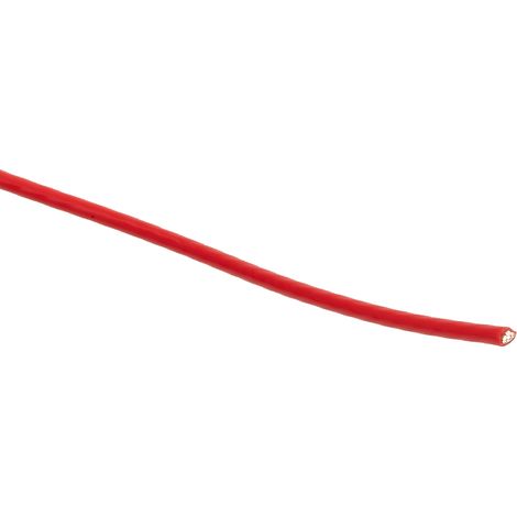 Fil de câblage à gaine PTFE RS PRO, 0,22 mm², 24 AWG, 200°C max, PTFE Rouge, 100m ( Prix pour Bobine de 100 Mètres ) (1/2)