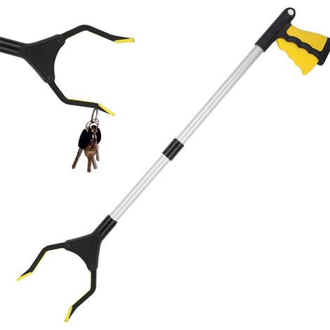 Pince Repliable - 82 cm - Embout Magnétique - Tête Pivotante 360° - Ouverture Max 13 cm - Pour Ramassage des Déchets - 1 Pièce (1/5)