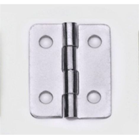 50pcs Mini Hinges Silver 18x16mm Flat Hinges for Furniture Doors Drawers Chests DIY Accessories Connectors with 200pcs Screws