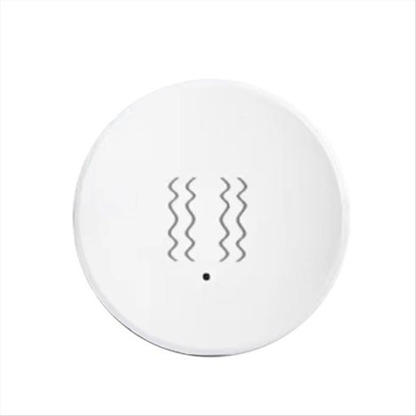 Capteur de vibrations intelligent Zigbee, surveillance en temps réel, sirène de détection de vibrations pour portes et fenêtres, contrôle à distance via application (1/5)