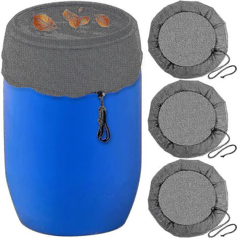 Set mit 3 Schutznetzen für Regenwassersammelanlagen, Eimer und Tanks, Regenwassernutzungswerkzeug für Gärten im Freien