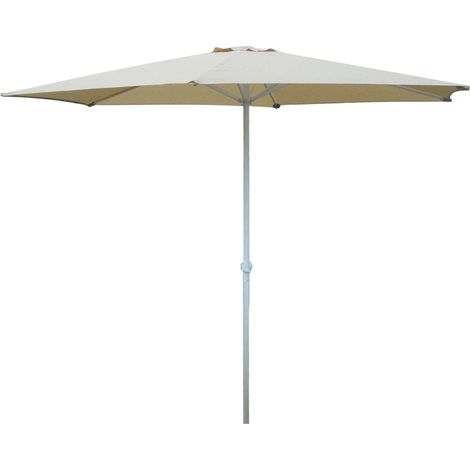 Marktschirm Sonnenschirm 300 cm beige Kurbel Gartenschirm Schirm Sonnenschutz (1/5)