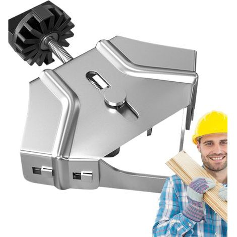 Étau à 90 Degrés Étau à Bois 90° pour Assemblage,Accessoires de Précision Réglables Ergonomiques pour Encadrement, Soudure, Fabrication de Meubles avec Support Renforcé (1/4)