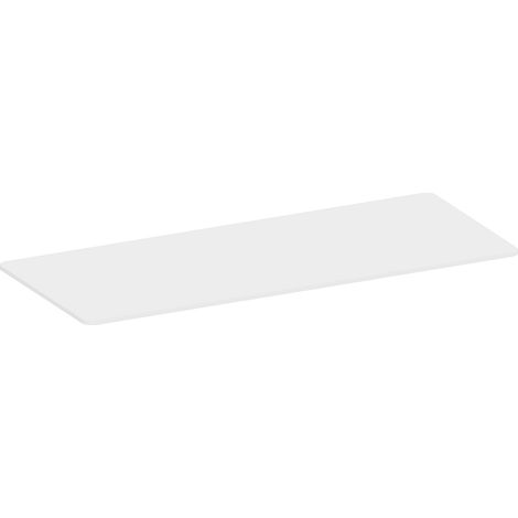Plateau de bureau bords arrondis 180x75cm, blanc