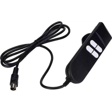Télécommande manuelle Okin Ashley à 4 boutons et 5 broches pour fauteuil inclinable électrique ou fauteuil releveur. (1/4)
