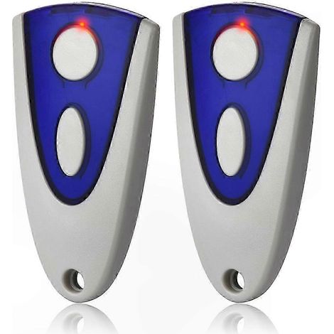 Télécommande universelle pour ouverture de porte de garage, fréquence 433,92 MHz, compatible avec modèles MAX43-2 et MIX43-2, lot de 2 unités. (1/5)