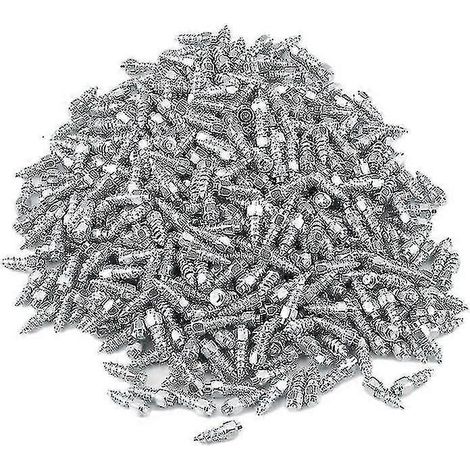 100 clous de pneus en carbure de 12 mm, pointes à neige antidérapantes et anti-givre pour pneus d'hiver de voiture, SUV, quad et SSV (1/4)