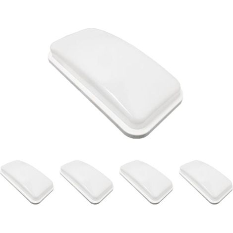 Pack de 5 - Applique LED Murale 20W Rectangulaire IP65 - Blanc Froid - SILUMEN (1/5)