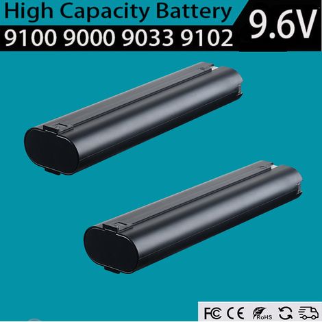 2Pcs 9.6 VOLT 4.8Ah 9000 Ni-MH Batterie Remplacement pour MAKITA 9000 9001 632007-4 191681-2 9033 9102 Pin de batterie compatible avec les outils électriques sans fil (1/5)