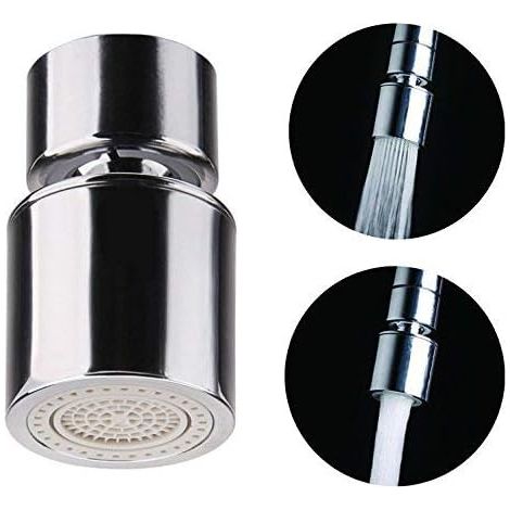 Aérateur de robinet avec diffuseur, pommeau de douche pivotant pour robinets de cuisine et de salle de bain (1/5)