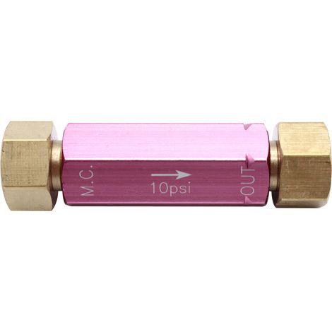 Valve de proportionnement de frein à tambour résiduel, valve de pression 10 lb, clapet anti-retour de frein, tige rose pour raccords 3/8-24'' (1/5)