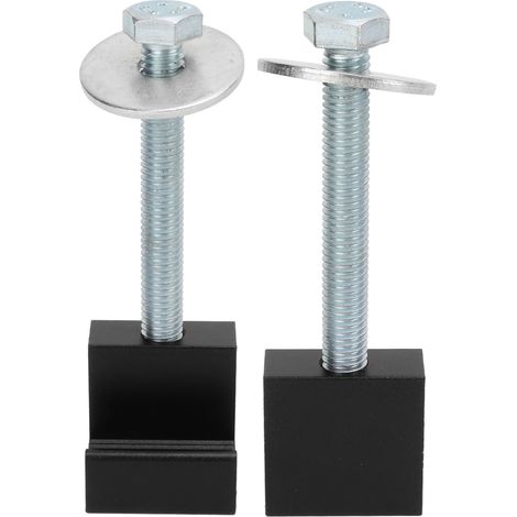 Lot de 2 crochets en J universels et robustes en alliage d'aluminium pour coffre à outils et camionnette (1/5)