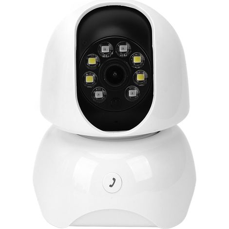 Caméra de sécurité WiFi avec suivi de mouvement intelligent, communication bidirectionnelle, panorama à 360°, HD, surveillance à distance, caméra sans fil pour animaux domestiques à domicile (1/5)