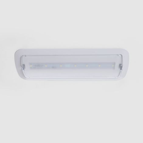 Luz Emergencia LED 3W 200lm Permanente/No Permanente 3 Horas de Autonomía Blanco 3 W (1/5)