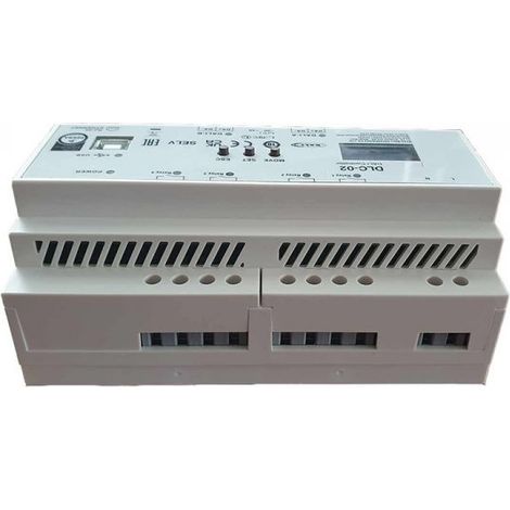 MW MEAN WELL DLC-02-KN Gateway KNX-DALI LED Driver Da Guida DIN 2 Linee DALI 4 Relè