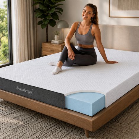ARENSBERGER ANNA, Gelschaum Matratze 80x200 cm – 13 cm NANOCELL® Gel-Schaum – H3 Härtegrad – Atmungsaktiv – Abnehmbarer Bezug 240g/m² (1/5)