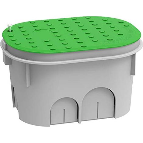 Pozzetto drainbox cm 30x30 coperchio verde per impianti elettrici e irrigazione arno canali