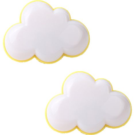 Veilleuse LED 2 pièces, veilleuse chaude nuage de lumière créative, 966CM (1/5)