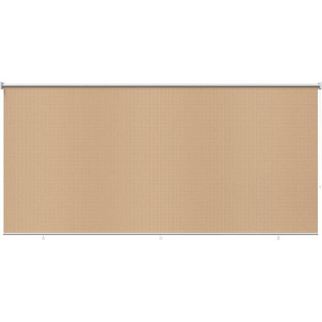 Outdoor Roller Blind 405(W)x140(H) cm Beige vidaXL