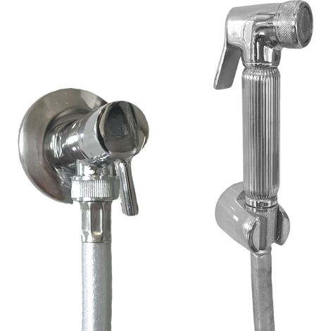 Ensemble pour bidet avec Raccord coude à encastrer robinet d'arrêt