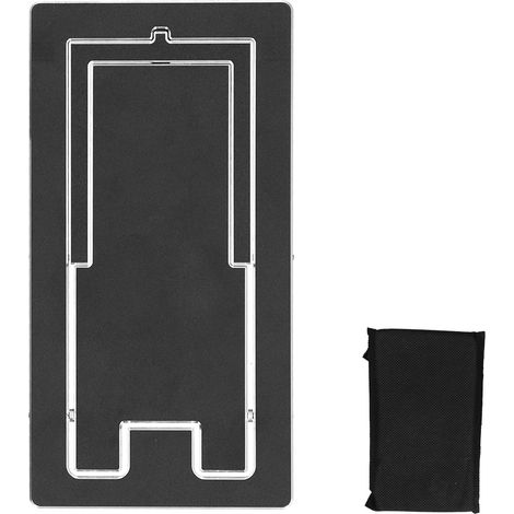 Support de téléphone portable réglable pour bureau, pliable, en alliage d'aluminium, pour téléphone et tablette, noir (1/5)