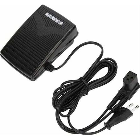 Pedal para máquina de coser: pedal con cable de alimentación, adecuado para la máquina de coser Singer 974, (1/4)