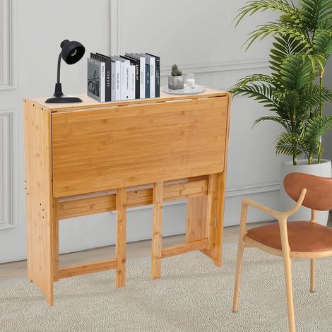 Bureau pliant, petit bureau à la maison, étagère et bureau deux en un, peut porter environ 15 - 20KG, 83 54 76cm