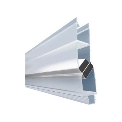 BuyLando [Typ-MD-WN] Magnetdichtung für Duschkabinen - Nischenduschen - 180°/90° - für 6-8 mm Glasstärke (195cm)