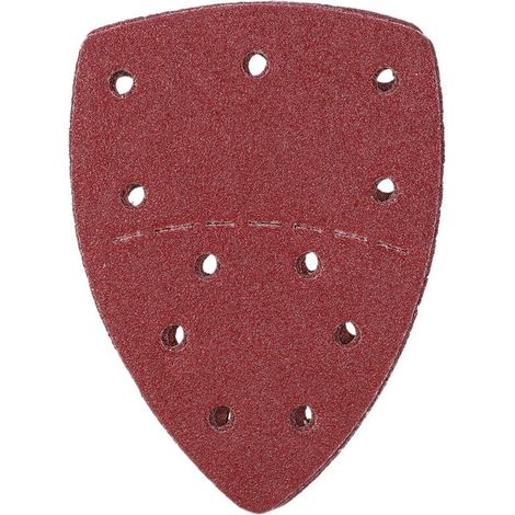 Papier de Verre Grain 40 pour Souris, 60 Feuilles 140x140mm avec 11 Trous - Lot Abrasif (1/5)