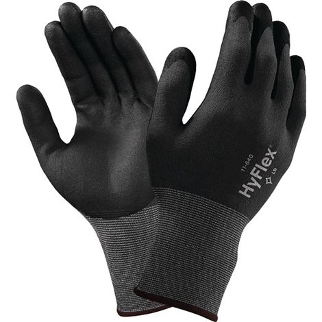 Handschuhe HyFlex 11-840 Gr.10 schwarz/grau Nylon-Spandex EN 388 Kat.II (1/5)