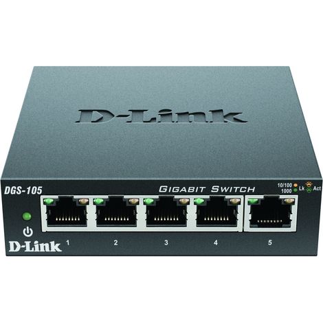 DLink Deutschland Gigabit Switch 5-Port Layer 2 DGS-105/E