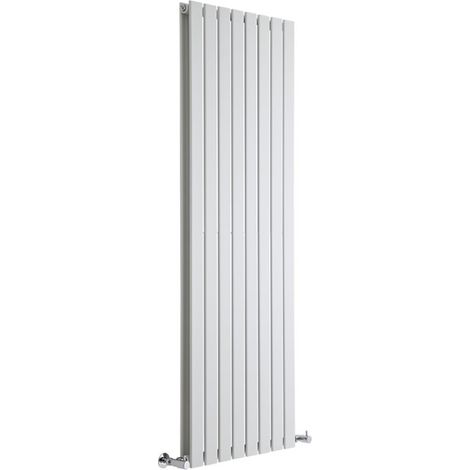 Milano Alpha White Vertical Column Double Flat Panel Radiator - 1600mm x 560mm