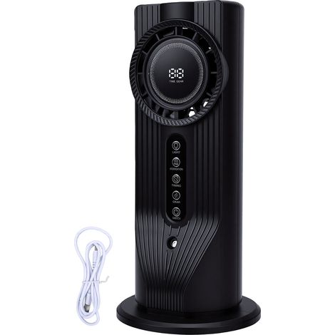 Climatiseur Portable, ventilateur, 6 vitesses, avec humidificateur, minuterie de réservoir d'eau de 100ml, pour chambre à coucher et bureau (1/5)