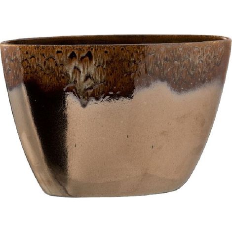 Cache-pot de fleur en céramique marbrée