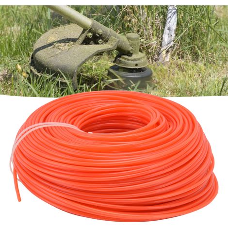 Corde en nylon pour débroussailleuse de 3 mm, corde ronde en nylon de 120 m, coupe-brosse métallique, coupe-fil, outil de rechange pour tondeuse à gazon.