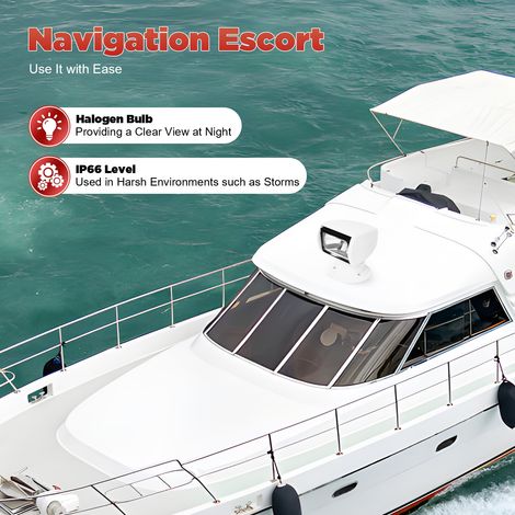 Scheinwerfer Suchscheinwerfer Marine Boot Lkw Yacht Spot Lampe Fernbedienung 360