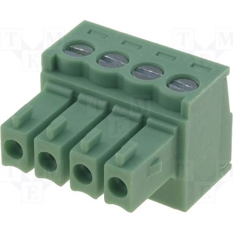 Regleta Bornas Hembra  4Pin Paso 3,5mm