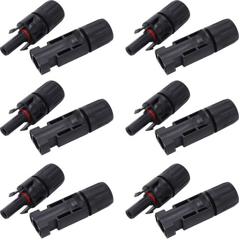 12-teiliger IP67-Photovoltaik-Solarstecker, verzinnte Kupferstifte, Stecker/Buchse-Set für industrielle Anwendungen, 1000 V, 45 A (1/5)