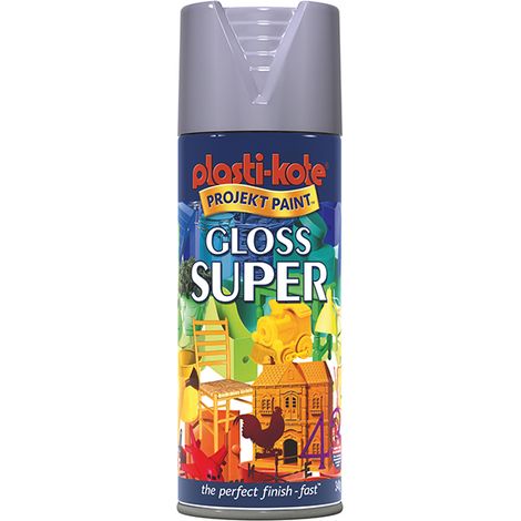 PlastiKote Gloss Super Spray Aluminium 400ml PKT1149