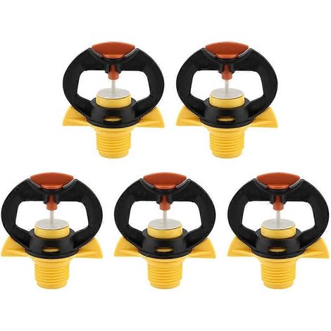 5pcs Garden Water Irrigation Nozzle Heads with Rotatable Sprayers (1/5)