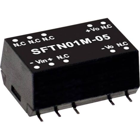 Module convertisseur CC/CC Mean Well SFTN01M-05 Nbr. de sorties: 1 x 200 mA 1 W 1 pc(s) Q121882 (1/2)