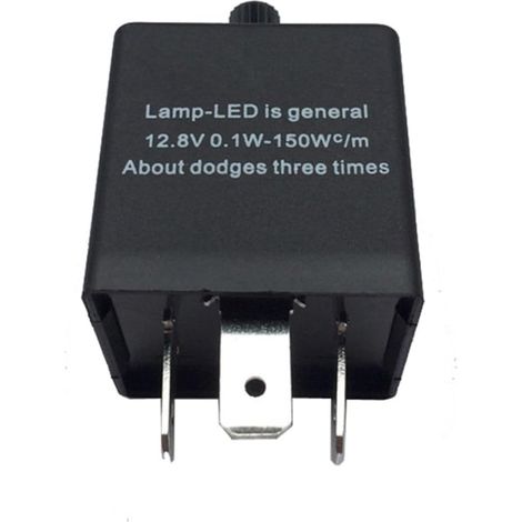 Hemobllo Relais de Clignotant LED à 3 Broches Réglable pour (1/5)
