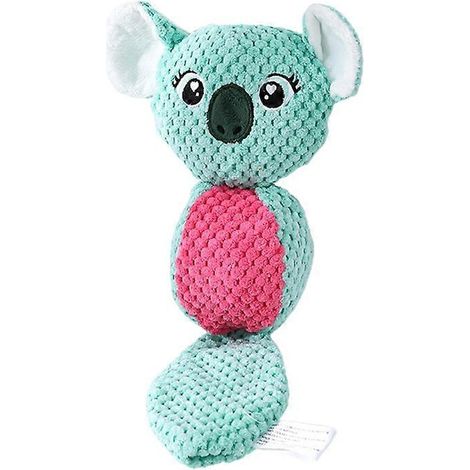 Quietschspielzeug in Koala-Form für Hunde, unebene Oberfläche, niedliches, weiches Plüsch-Kauspielzeug für die Zähne, geeignet zur Zahnreinigung und zum interaktiven Spielen. (154 Zeichen)