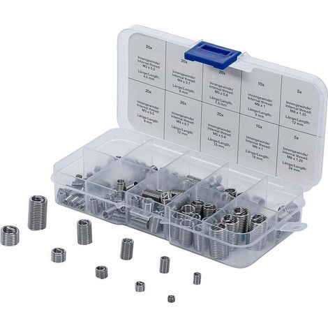 Assortiment d'Embouts de Réparation de Filetages 150 pcs - Acier Inoxydable - Réparation Durable et Précise - D-Work (1/5)